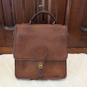 Vintage Coach 5130 British Tan Leather Bag
